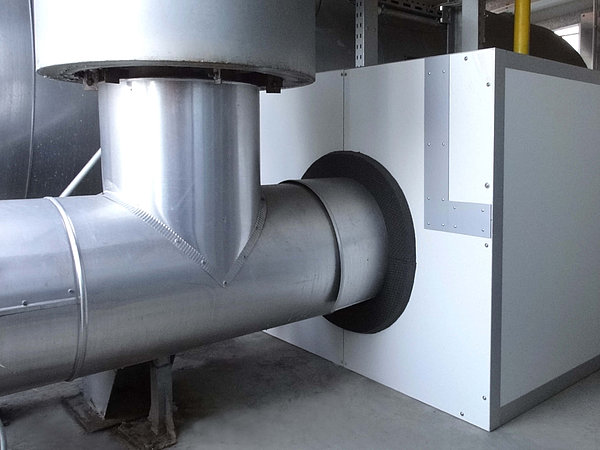 Schallschutz für Ventilatoren, Maschineneinhausung aus Aluminiumprofilen