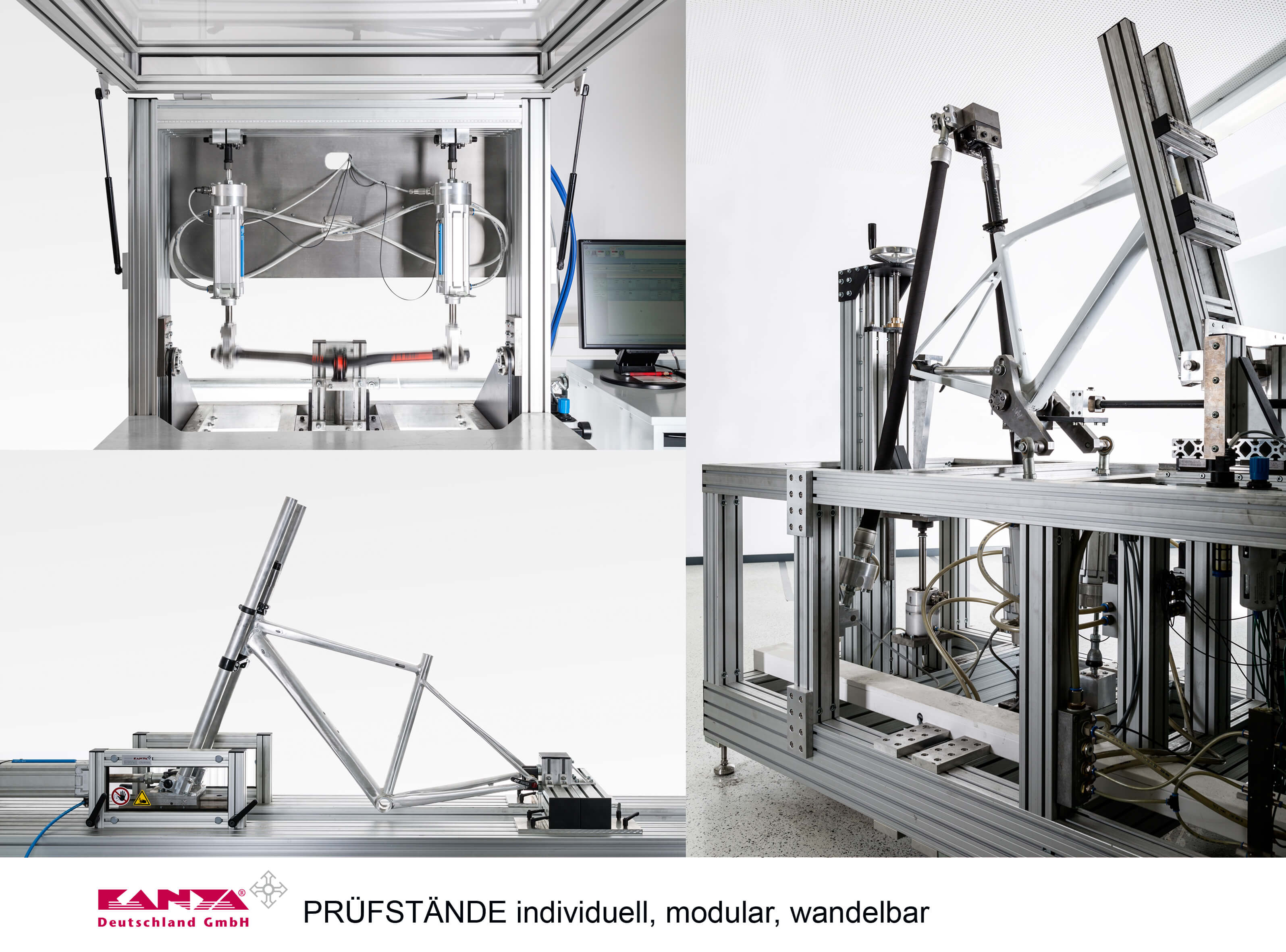 Prüfgestell für Fahrräder