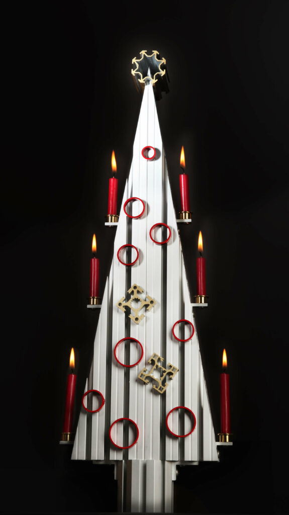 weihnachtsbaum aus aluprofilen
